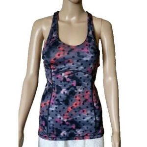 Lululemon Kanto Catch Me Cross Back windy blossom Athletic Tank Top Size 4